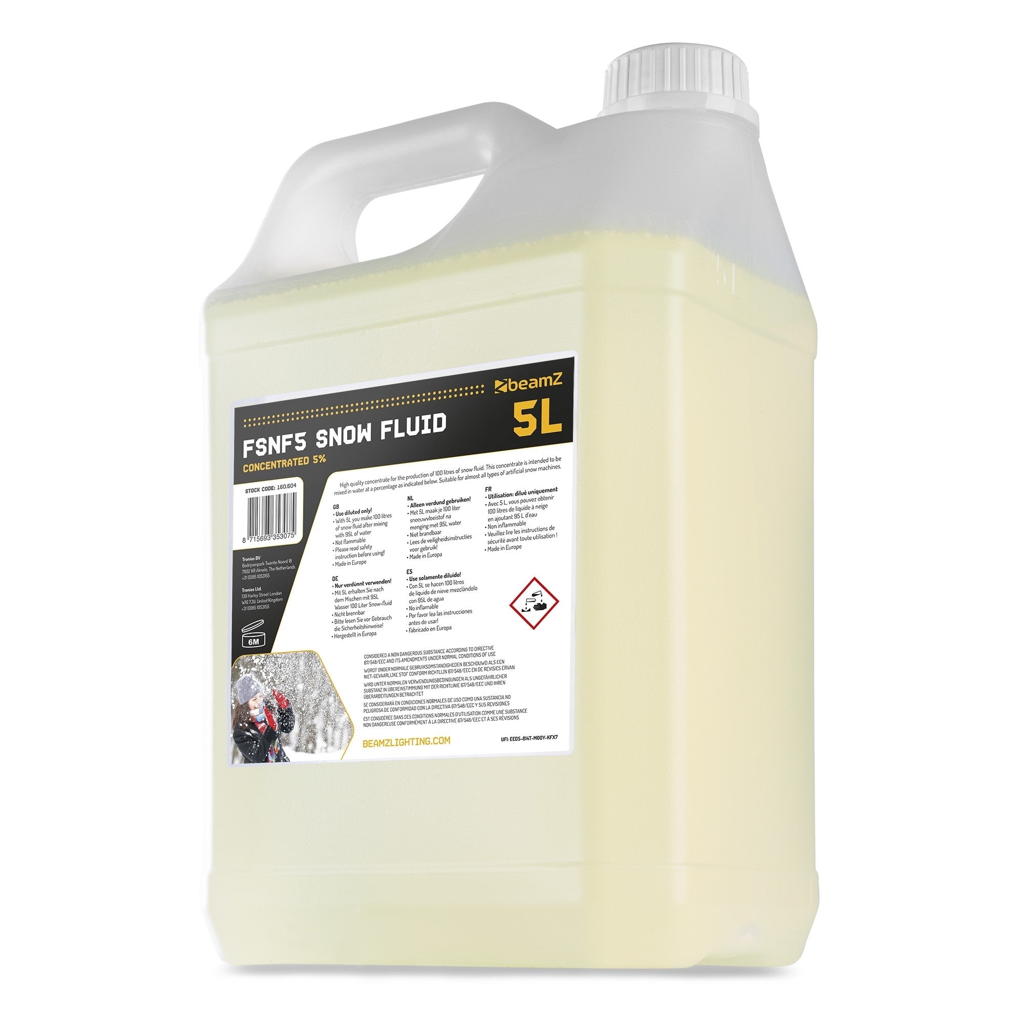 beamZ FSNF5 5L - Líquido de Nieve concentrado 5% - Tempo Shop