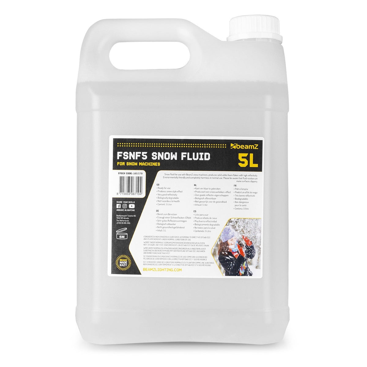 beamZ FSNF5 - Líquido Nieve 5L - Tempo Shop