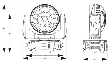 beamZ Fuze1910 - LED Cabeza móvil Wash con control por anillos - Tempo Shop