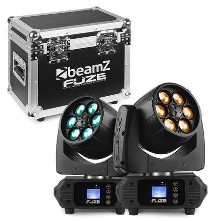 beamZ Fuze610Z - 2 pcs Cabeza Movil Wash con Zoom en Flightcase - Tempo Shop