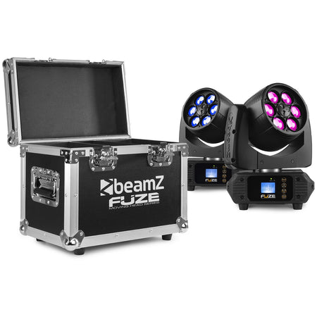 beamZ Fuze610Z - 2 pcs Cabeza Movil Wash con Zoom en Flightcase - Tempo Shop