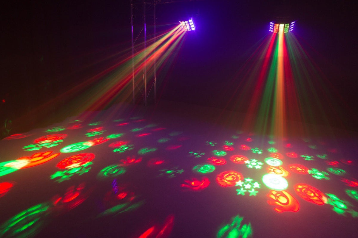 beamZ Gobo Derby - Efecto 3 - en - 1 con derby, uv y strobo - Tempo Shop