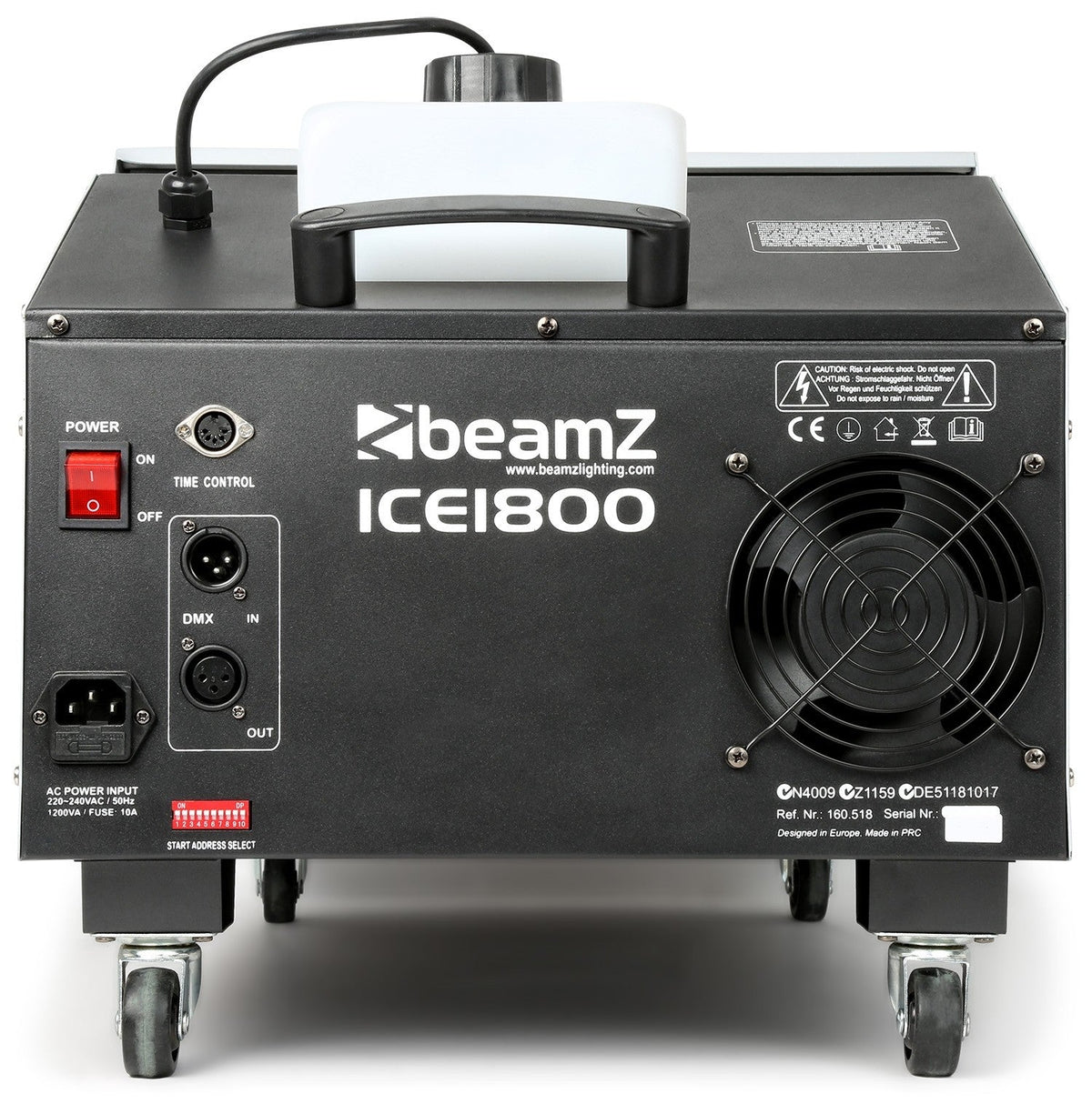 beamZ ICE1800 - Maquina de humo bajo control DMX - Tempo Shop