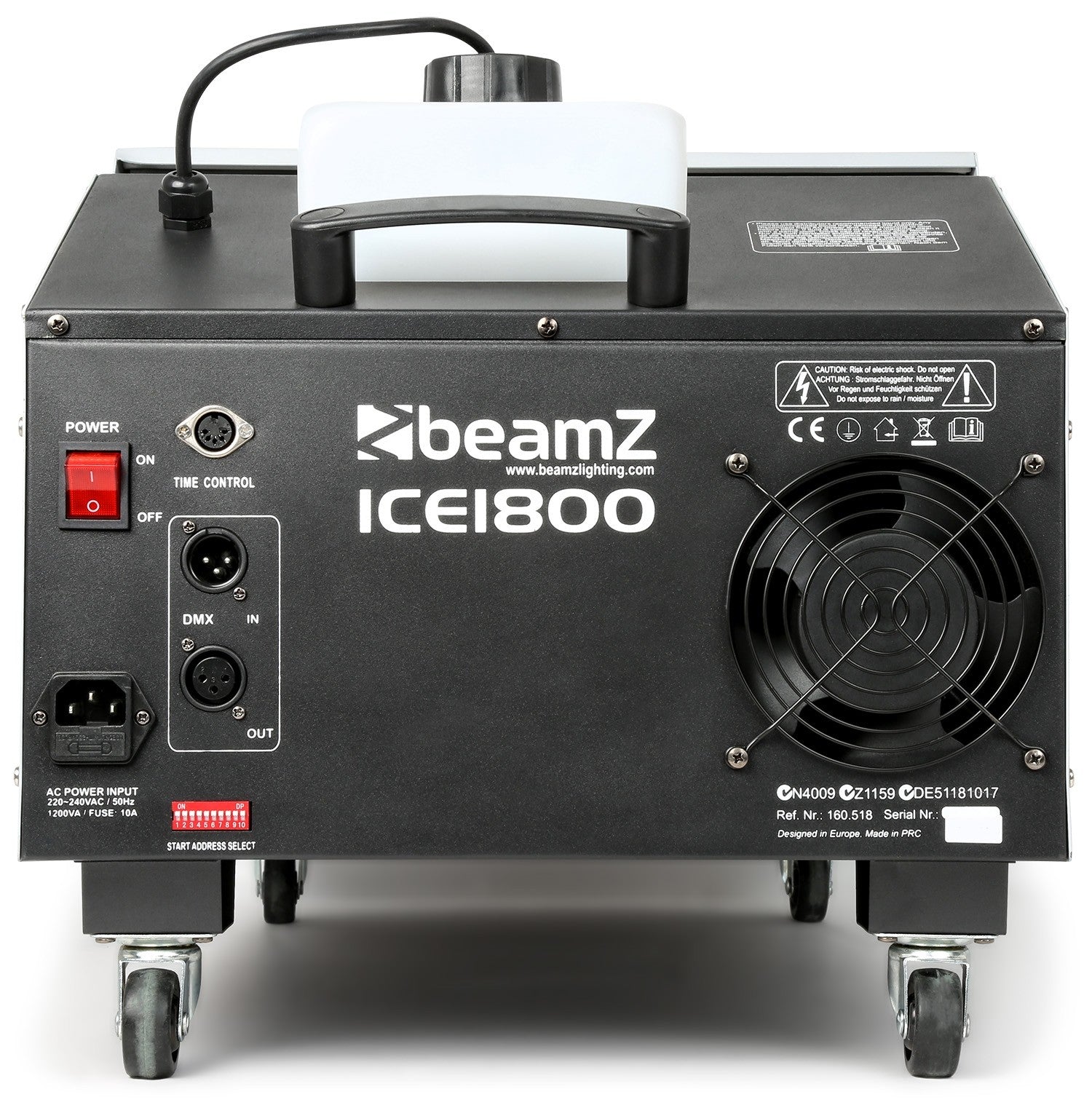 beamZ ICE1800 - Maquina de humo bajo control DMX - Tempo Shop