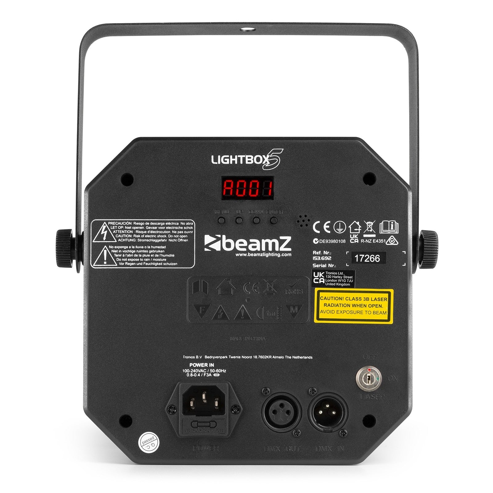 beamZ LightBox5 - Party efectos 5 - en - 1 - Tempo Shop