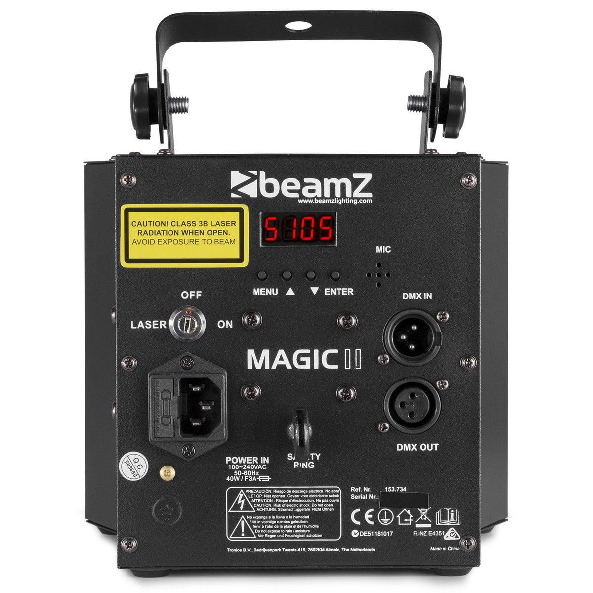 beamZ Magic2 Derby - Efecto 3 - en - 1 con derby, laser y strobo - Tempo Shop