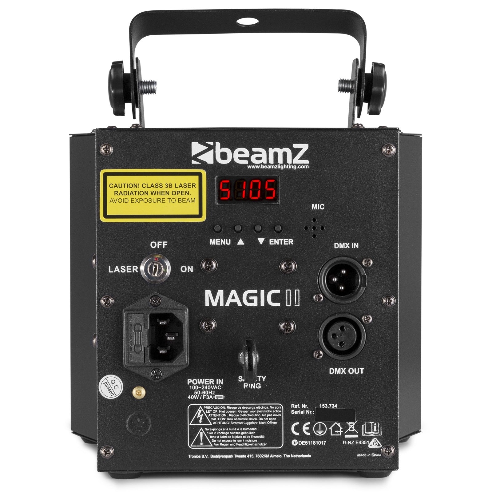beamZ Magic2 Derby - Efecto 3 - en - 1 con derby, laser y strobo - Tempo Shop