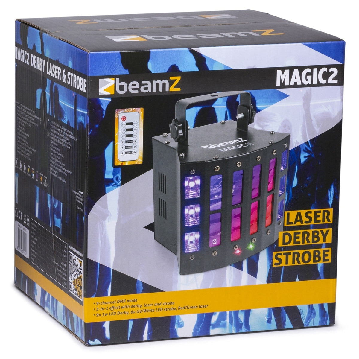 beamZ Magic2 Derby - Efecto 3 - en - 1 con derby, laser y strobo - Tempo Shop