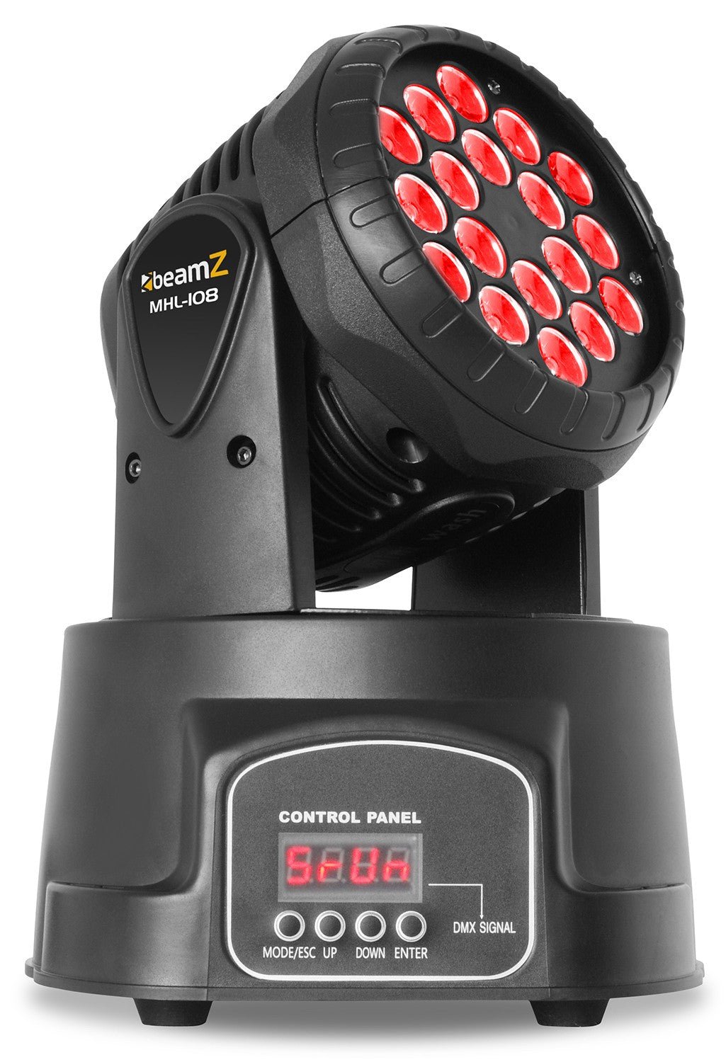 beamZ MHL108MK4 - LED Wash Cabeza movil 18x 3W - Tempo Shop