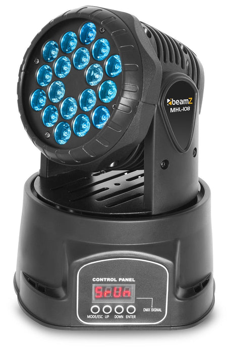 beamZ MHL108MK4 - LED Wash Cabeza movil 18x 3W - Tempo Shop