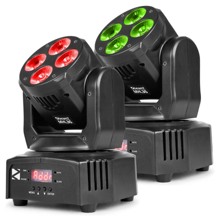 beamZ MHL36 - LED Wash Cabeza movil 4x 9W set de 2 piezas en bolsa - Tempo Shop