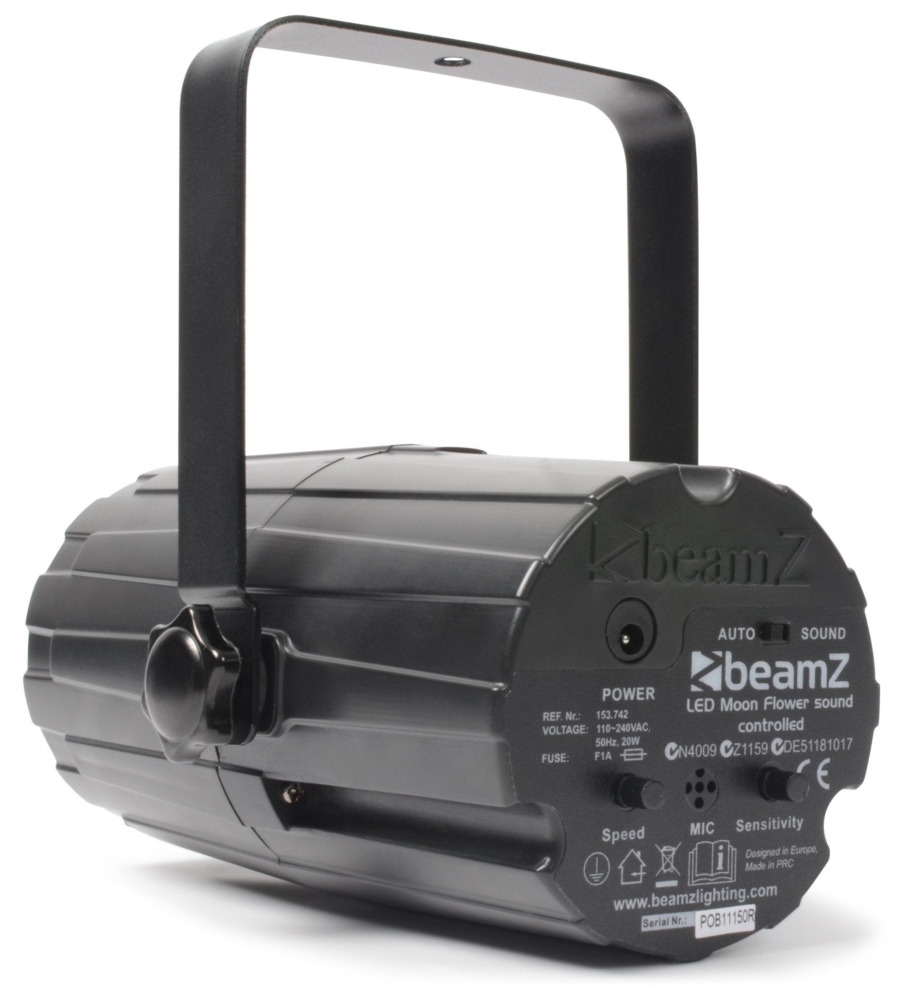 beamZ Moon Flower - Efectos con 60 leds RGBAW Negro - Tempo Shop