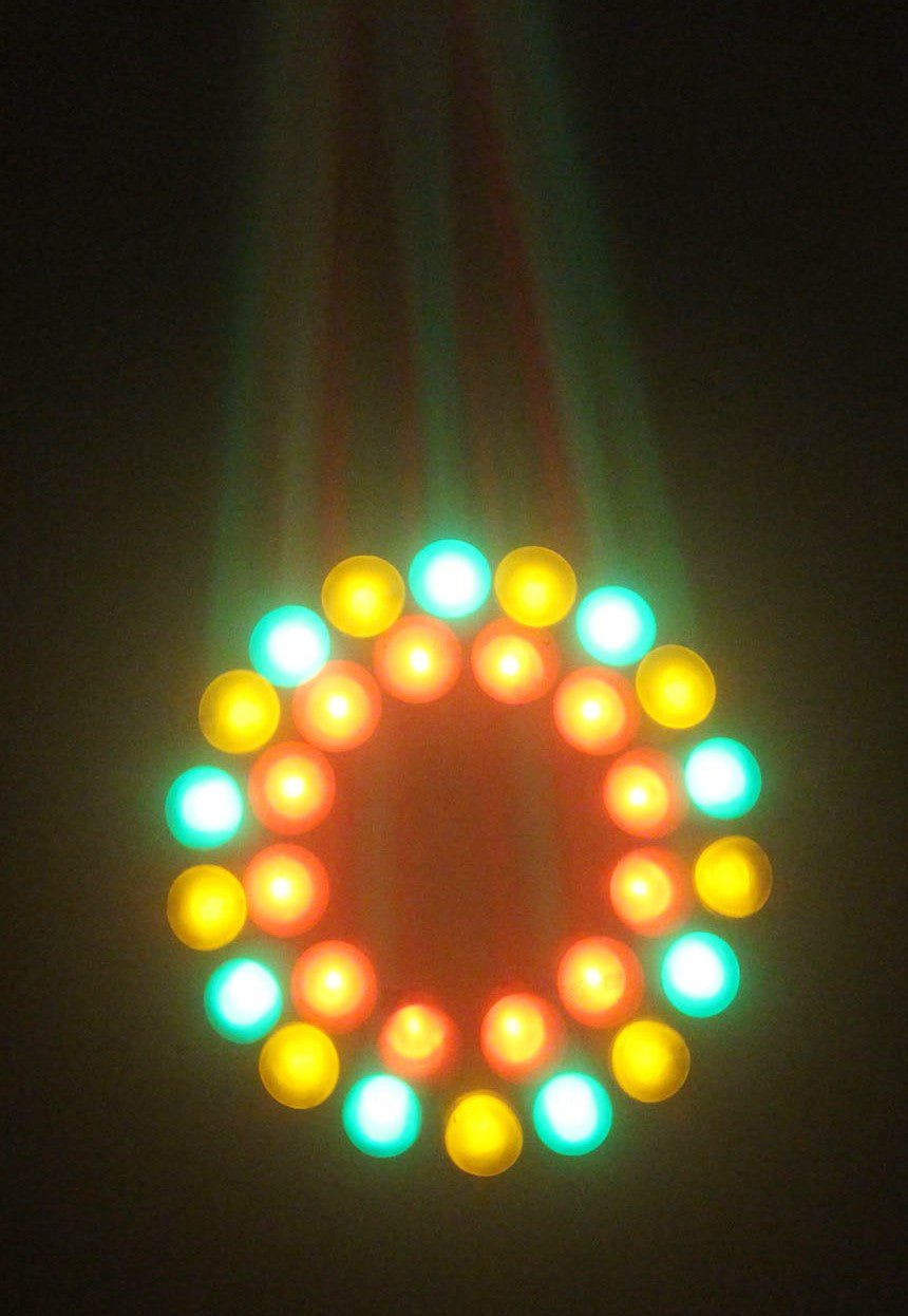 beamZ Moon Flower - Efectos con 60 leds RGBAW Negro - Tempo Shop