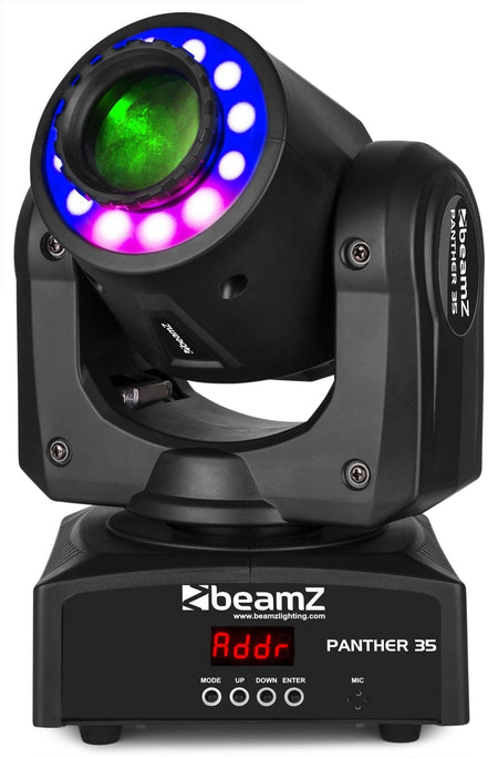 beamZ Panther 35 - LED Spot Cabeza Movil con anillo - Tempo Shop