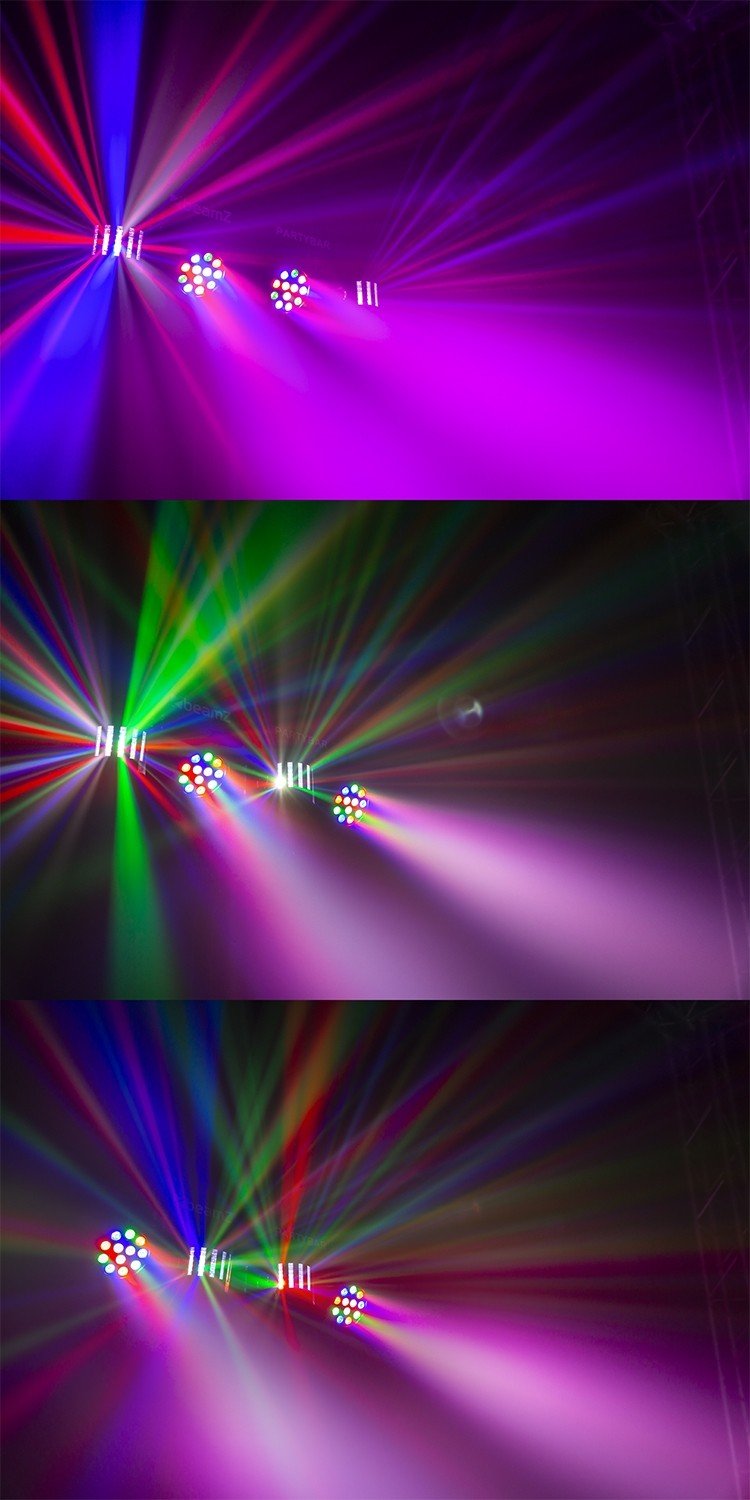 beamZ PartyBar2 - Barra de efectos con 2x PAR + 2x Derby - Tempo Shop