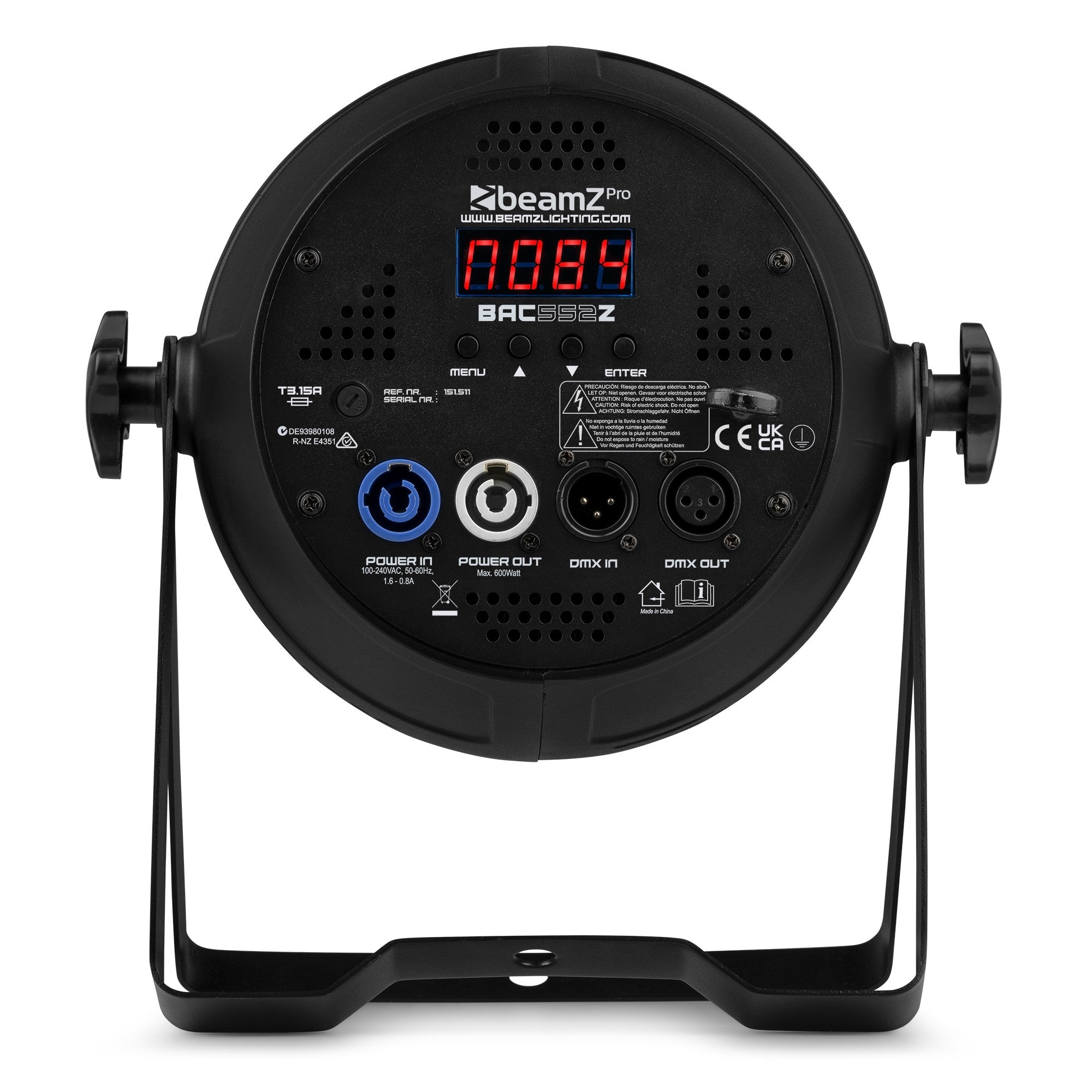 beamZ Pro BAC552Z - Foco Par PRO Aluminio con Zoom RGBW - Tempo Shop