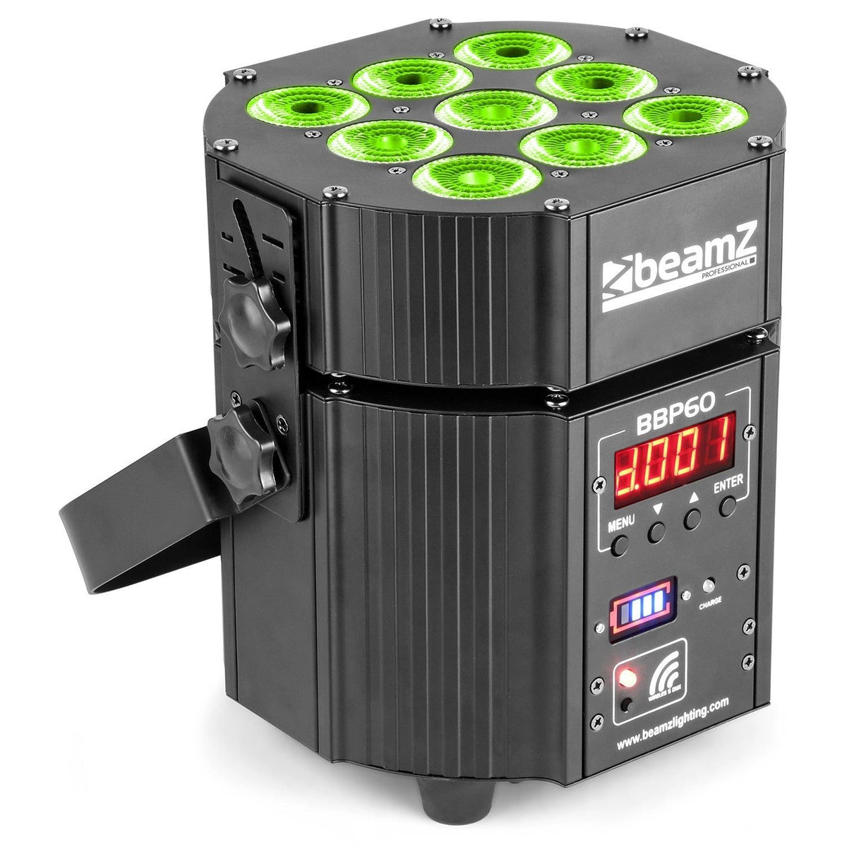 beamZ Pro BBP60 - Conjunto Focos, 6pcs en Flightcase con cargador - Tempo Shop