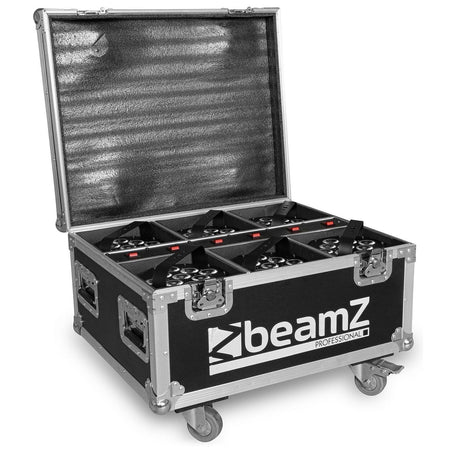 beamZ Pro BBP60 - Conjunto Focos, 6pcs en Flightcase con cargador - Tempo Shop