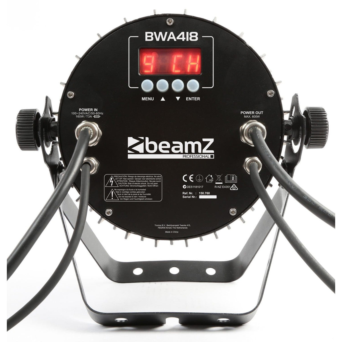 beamZ Pro BWA418 - Foco PAR LED Aluminio IP65 - Tempo Shop