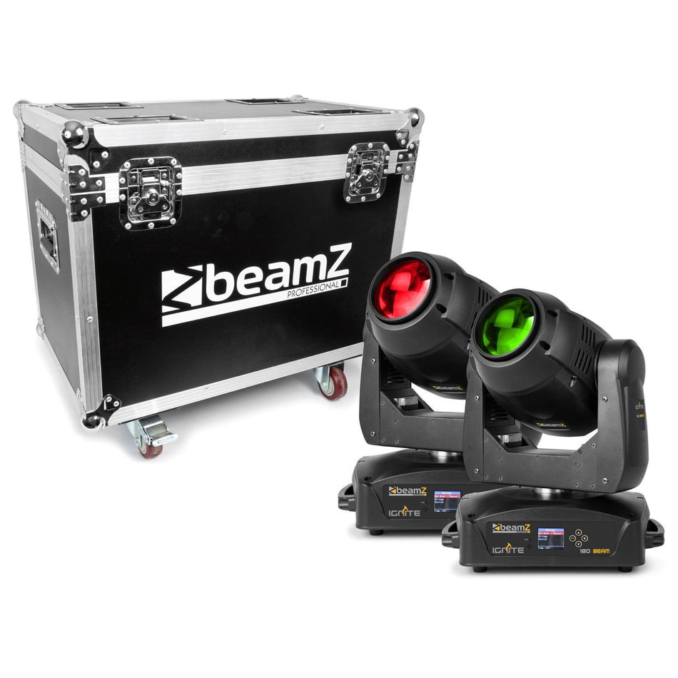 beamZ Pro FC180 - Flightcase para 2pcs IGNITE180 Series - Tempo Shop