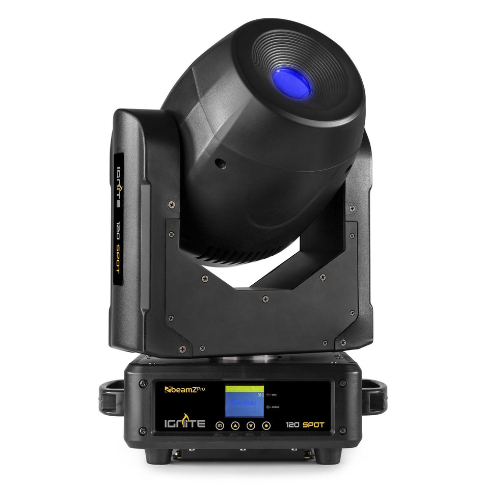 beamZ Pro IGNITE120 - Cabeza móvil LED Spot de 120W con doble rueda de gobos y prisma - Tempo Shop
