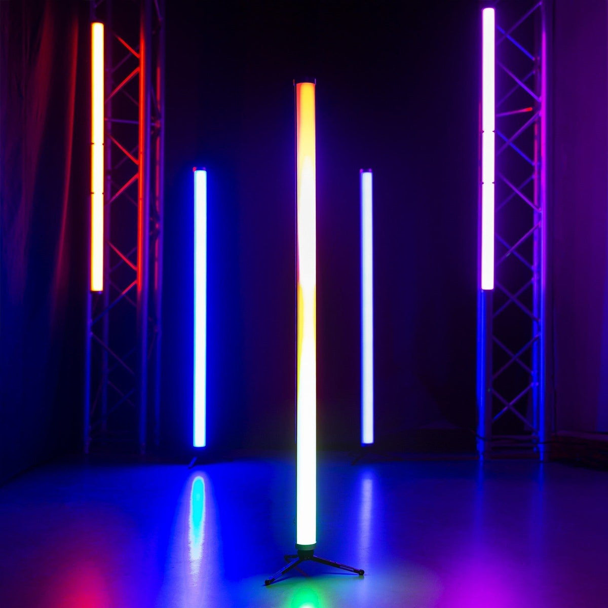 beamZ Pro Kratos - Conjunto Tubos LED RGBW int/ext, 8 unidades - Tempo Shop