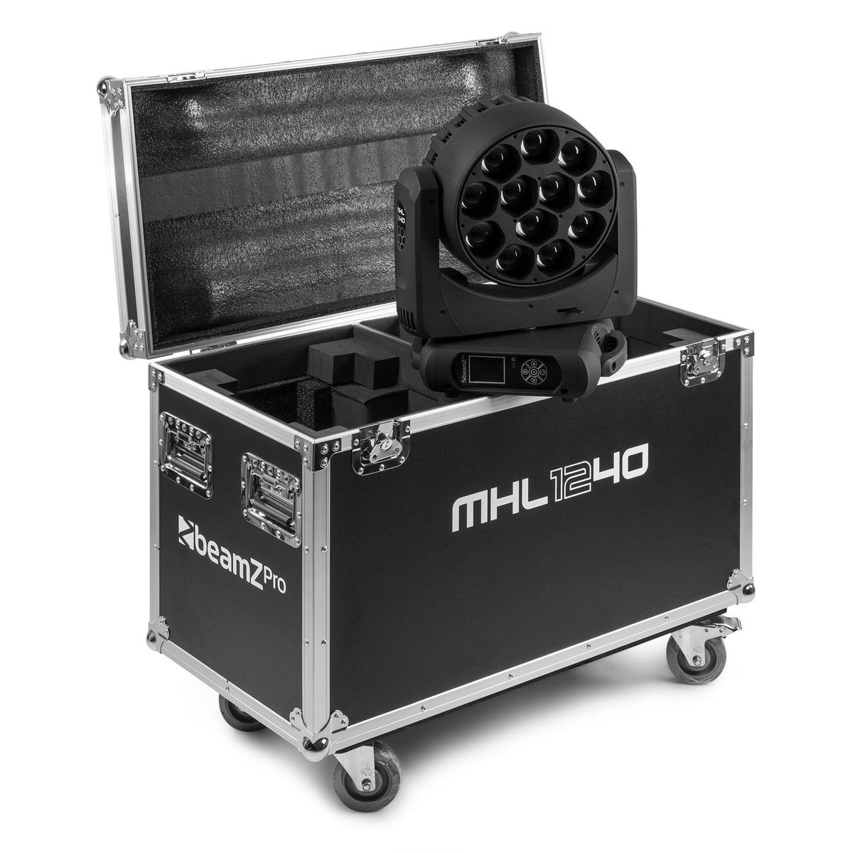 beamZ Pro MHL1240 - LED Wash Cabeza Movil con Zoom 2 piezas en Flightcase - Tempo Shop