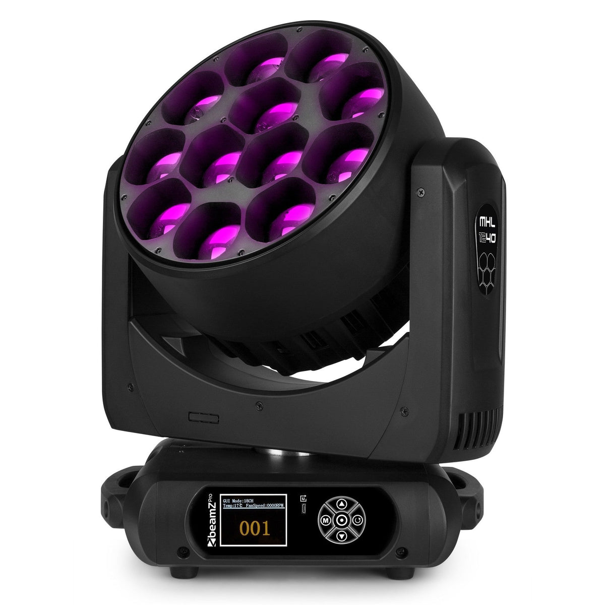 beamZ Pro MHL1240 - LED Wash Cabeza Movil con Zoom 2 piezas en Flightcase - Tempo Shop