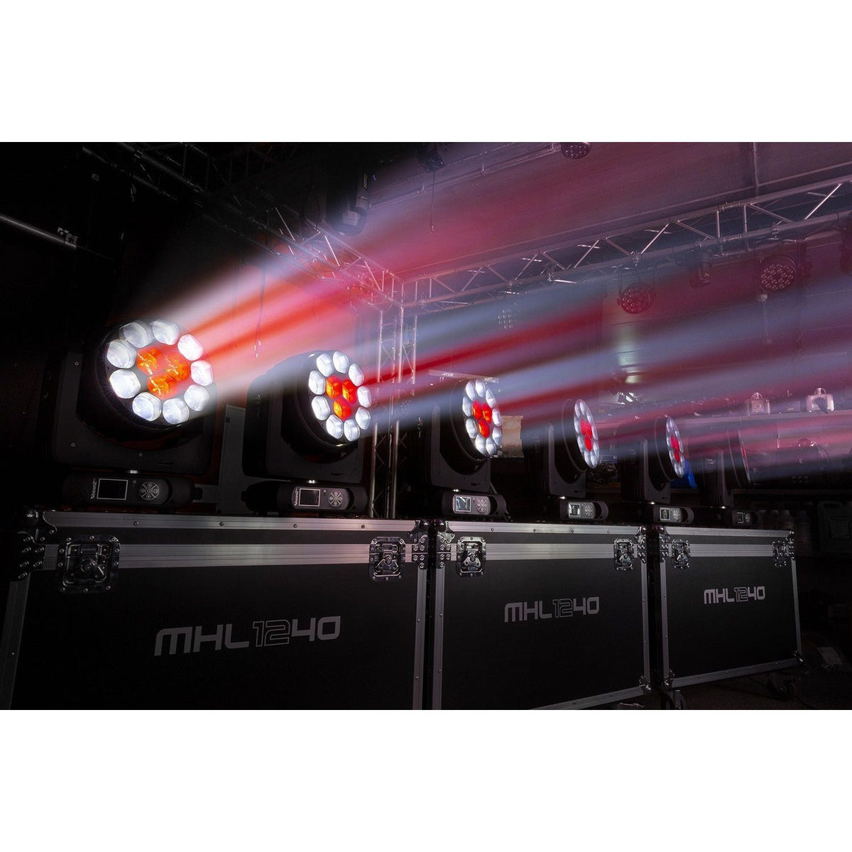 beamZ Pro MHL1240 - LED Wash Cabeza Movil con Zoom 2 piezas en Flightcase - Tempo Shop