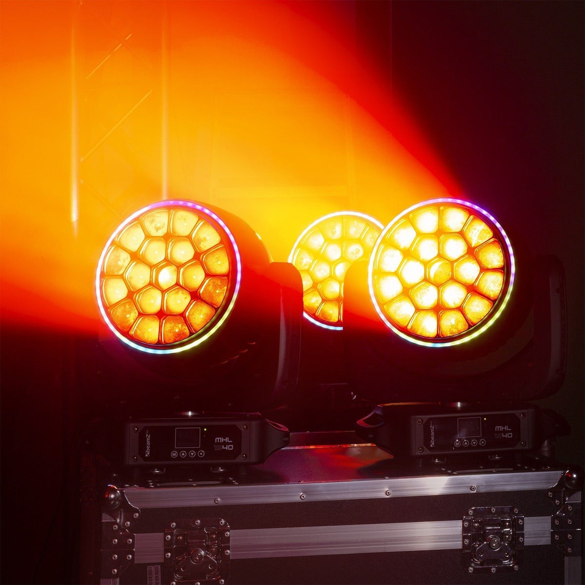 beamZ Pro MHL1940 - LED Bee Eye Cabeza móvil con Zoom 2 unidades en Flightcase - Tempo Shop