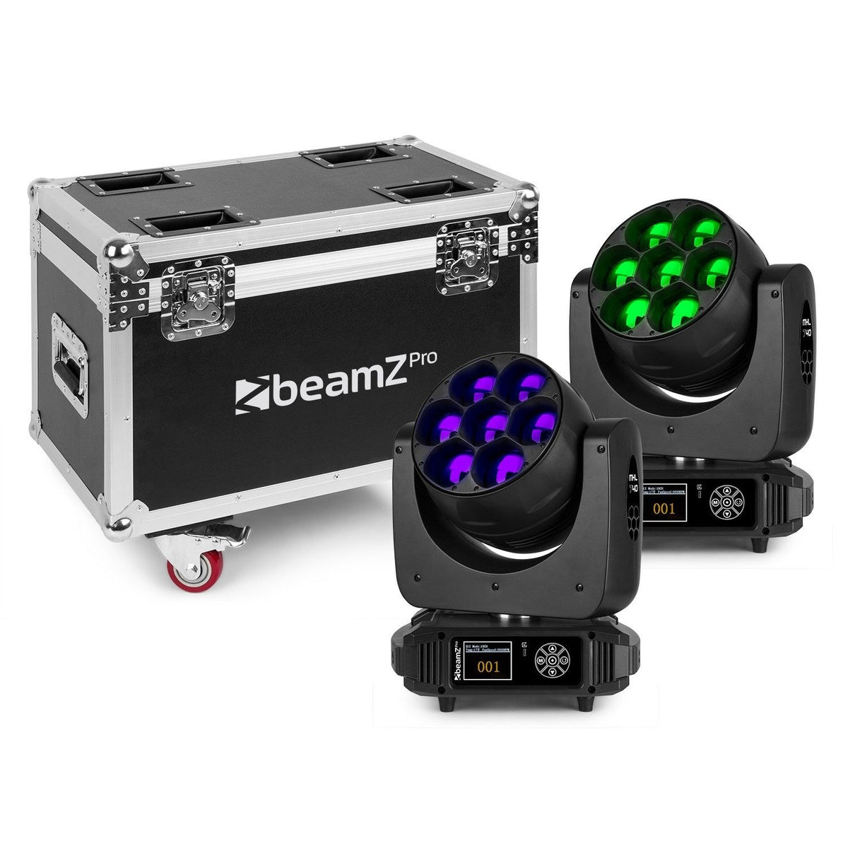 beamZ Pro MHL740 - LED Wash Cabeza Movil con Zoom 2 piezas en Flightcase - Tempo Shop