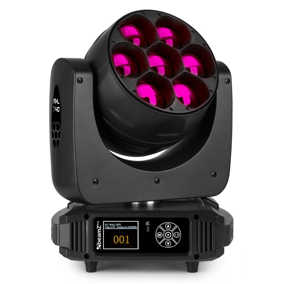 beamZ Pro MHL740 - LED Wash Cabeza Movil con Zoom 2 piezas en Flightcase - Tempo Shop