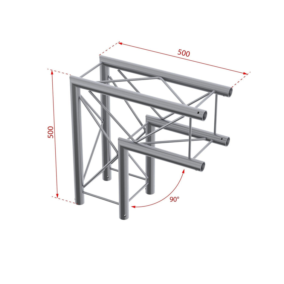 beamZ Pro P24 - C21 Deco - Truss 2 - way 90º corner - Tempo Shop