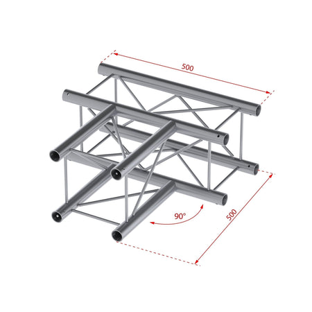 beamZ Pro P24 - T35 Deco - Truss 3 - way T junction - Tempo Shop