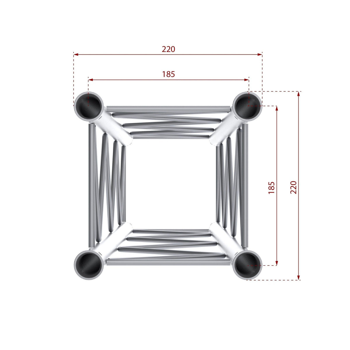 beamZ Pro P24 - T35 Deco - Truss 3 - way T junction - Tempo Shop