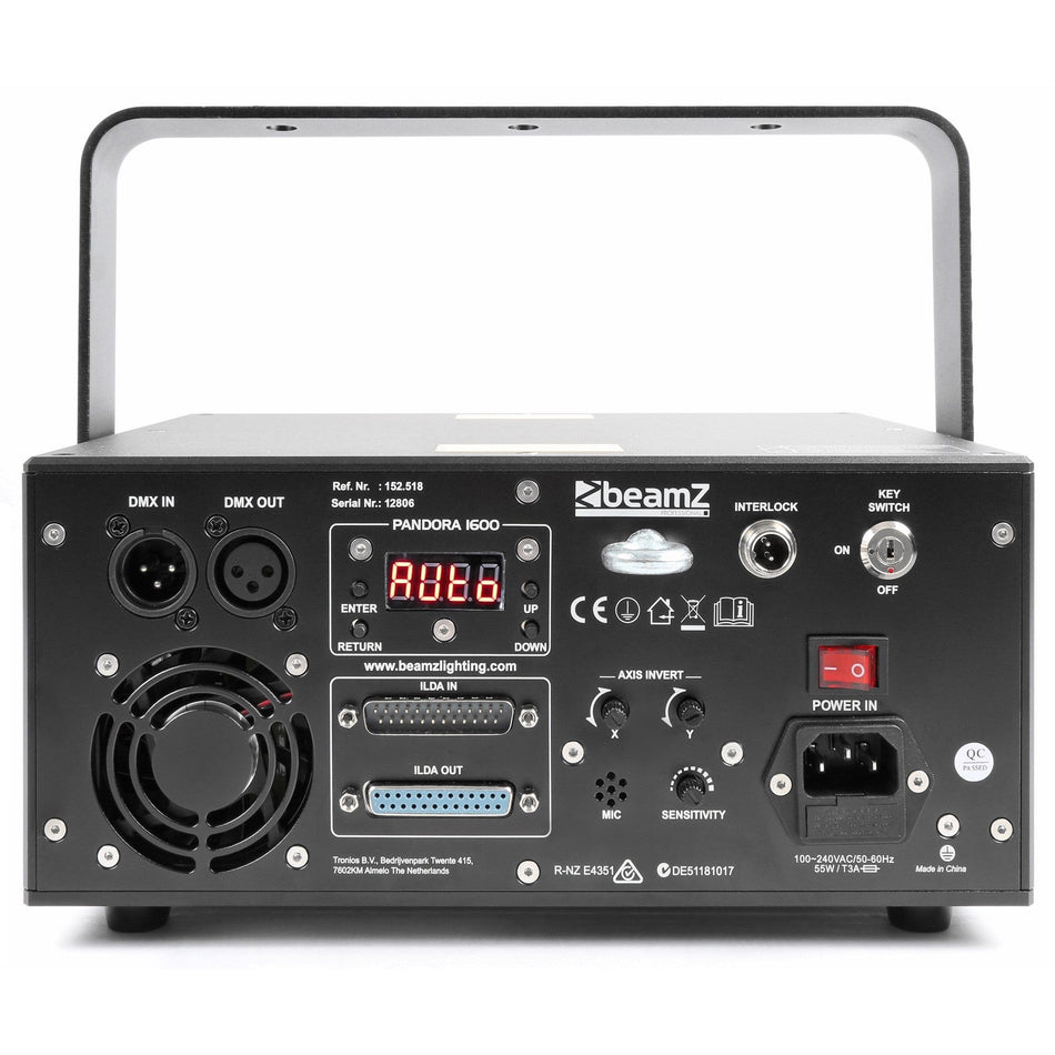 beamZ Pro Pandora 1600 - Laser TTL RGB - Tempo Shop