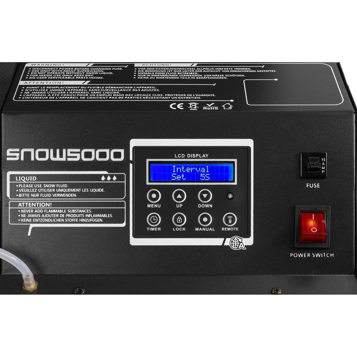 beamZ Pro SNOW5000 - Maquina de nieve de alto volumen - Tempo Shop