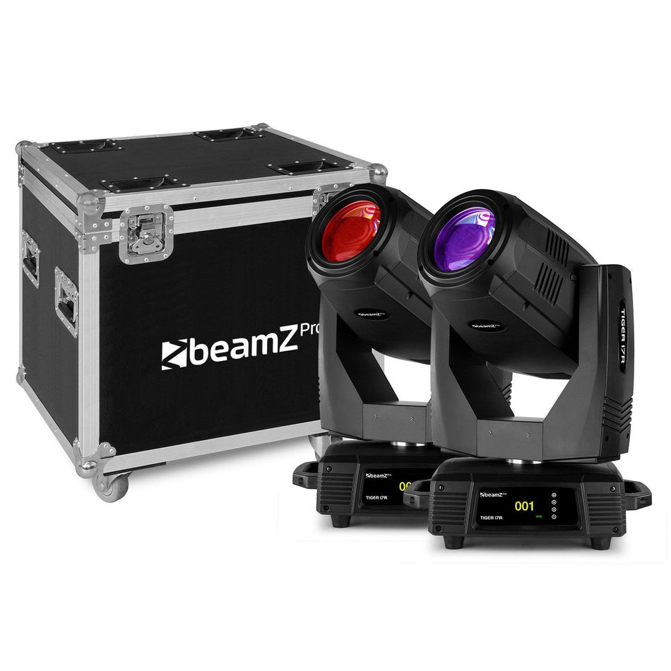 beamZ Pro Tiger 17R - 350W Beam/Spot Cabeza móvil 2pcs en Flightcase - Tempo Shop