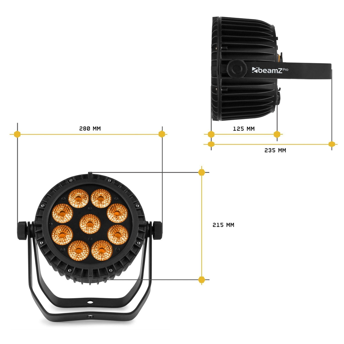 beamZ Pro WBP912IP - Foco PAR LED Aluminio IP65 con batería 6en1 - Tempo Shop