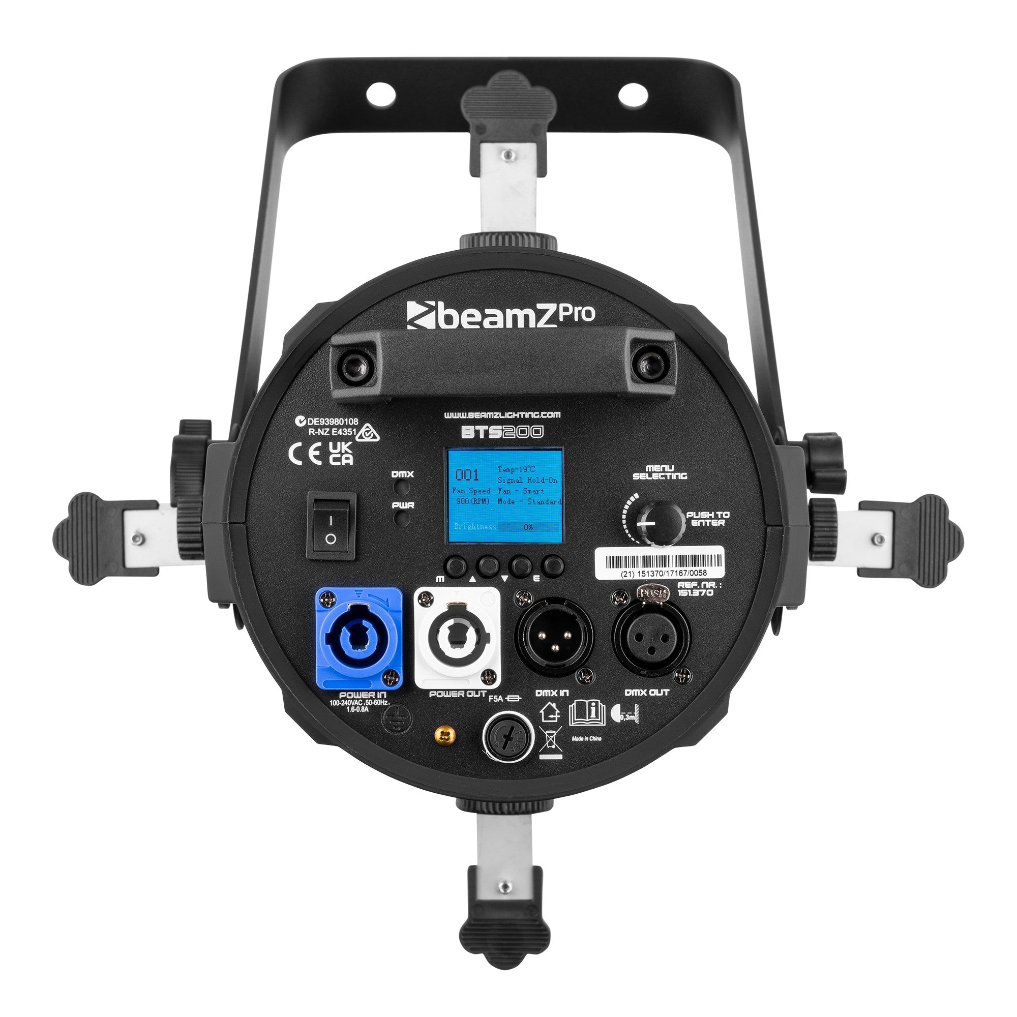 beamZ Pro BTS200 - LED Cañón spot con zoom 200W Blanco cálido - Tempo Shop