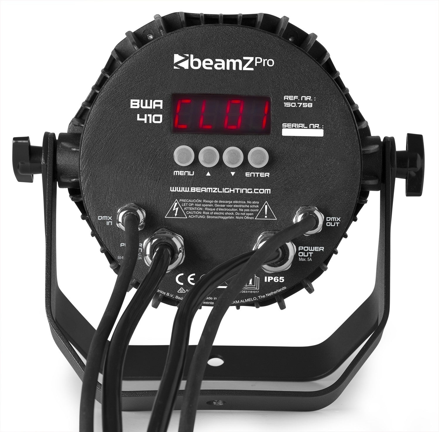 beamZ Pro BWA410 - Foco PAR LED Aluminio exterior IP65 - Tempo Shop