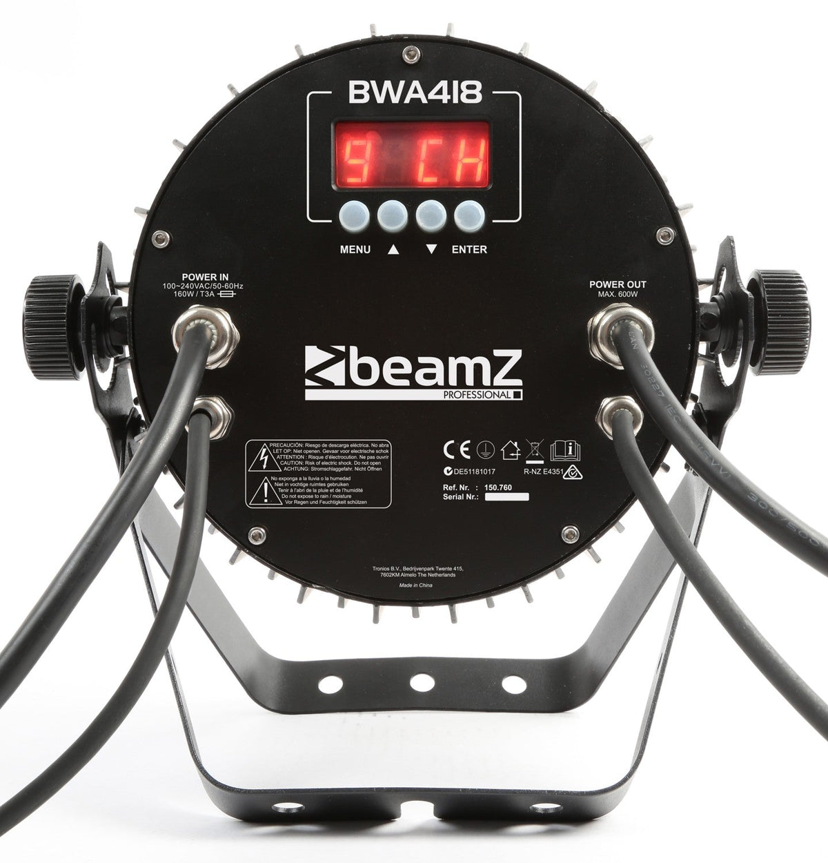 beamZ Pro BWA418 - Foco PAR LED Aluminio IP65 - Tempo Shop
