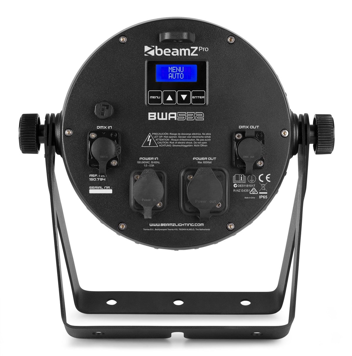 beamZ Pro BWA532 - Foco PAR Aluminio IP65 LED 12x 12W 4 - en - 1 - Tempo Shop