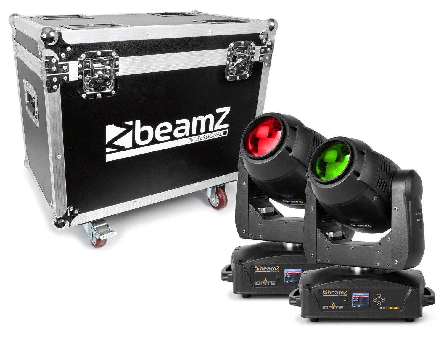 beamZ Pro FC180 - Flightcase para 2pcs IGNITE180 Series - Tempo Shop