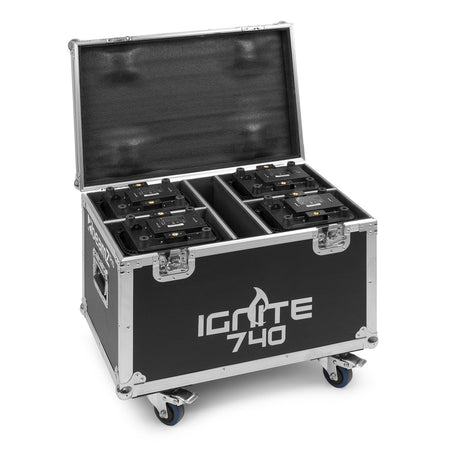 beamZ Pro FC740I4 - Flightcase para 4x IGNITE740 - Tempo Shop