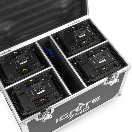 beamZ Pro FC740I4 - Flightcase para 4x IGNITE740 - Tempo Shop