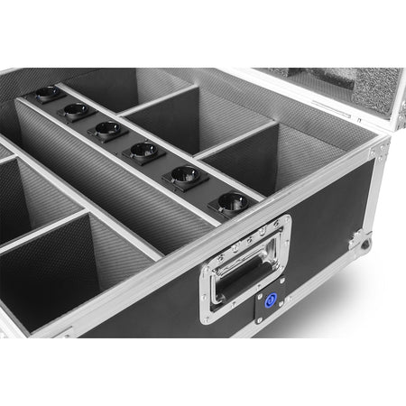 beamZ Pro FCBP6 - Flightcase para 6x WBP612IP con cargador - Tempo Shop