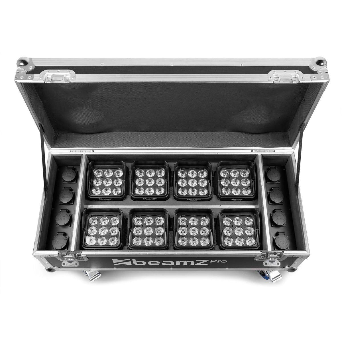 beamZ Pro FCC13 - FlightCase para 8x focos BBP48 con función de carga - Tempo Shop