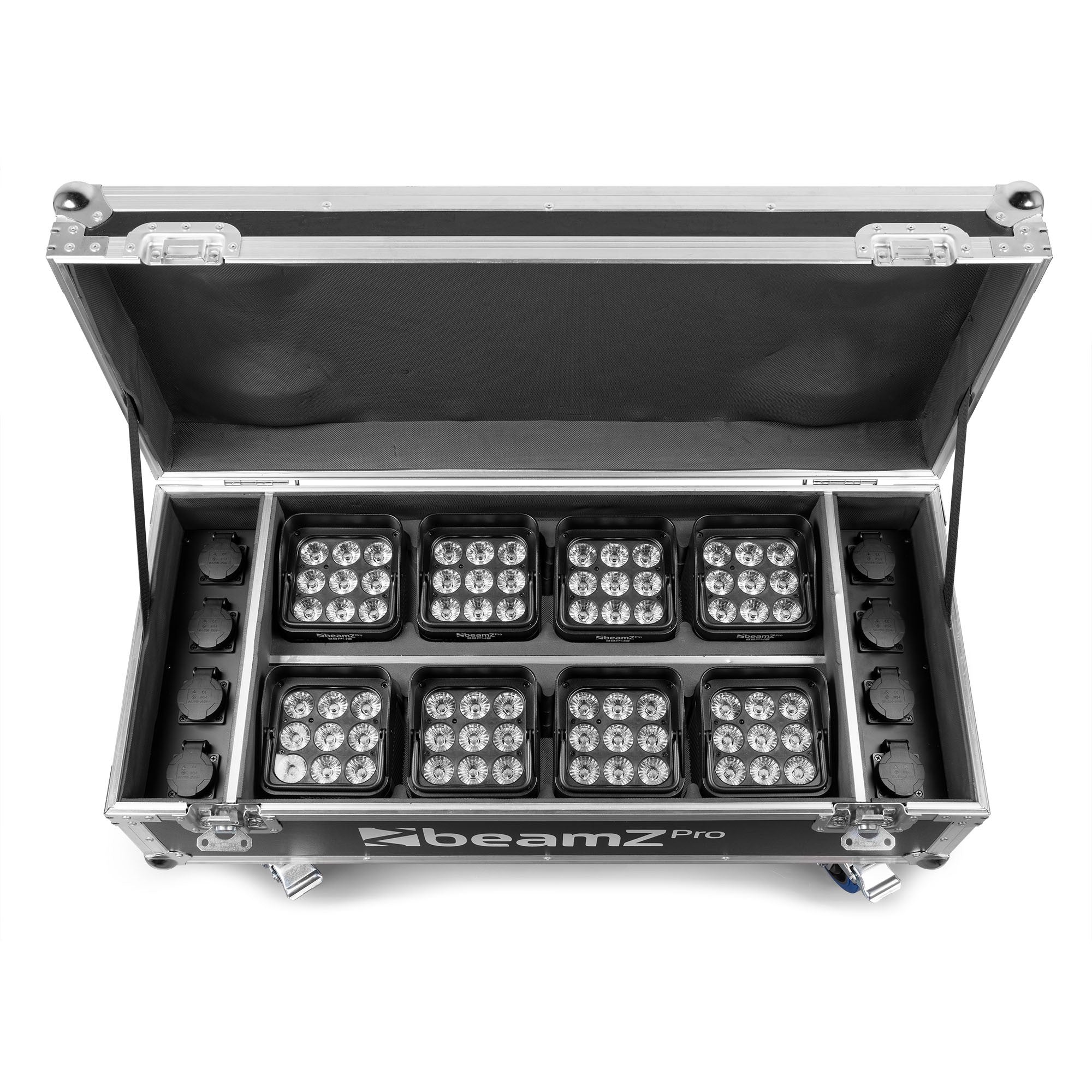 beamZ Pro FCC13 - FlightCase para 8x focos BBP48 con función de carga - Tempo Shop