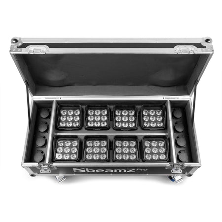 beamZ Pro FCC13 - FlightCase para 8x focos BBP48 con función de carga - Tempo Shop